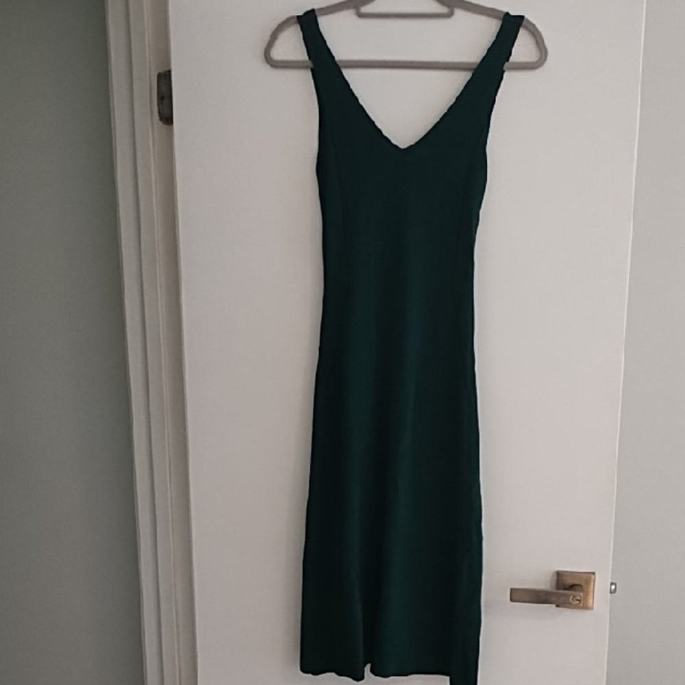Arket Dark Green Midi Dress